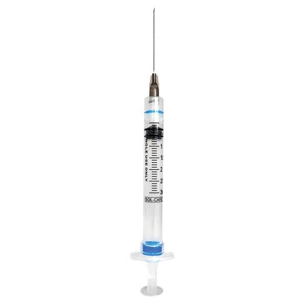 Syringe/Needle 3mL Luer Lock 22gx1-1/2\